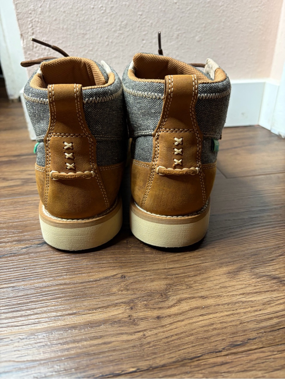 Twisted X Wedge Sole 4" EcoTWX Tweed Moc Toe Boot - Picture 4 of 7